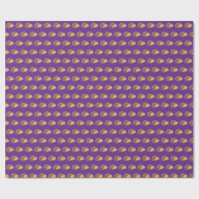 Papel De Presente padrão taco (Aberto)