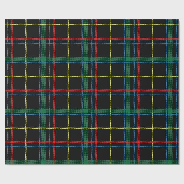 Papel De Presente Padrão tartan (Aberto)