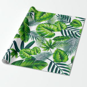 Papel De Presente Padrão tropical