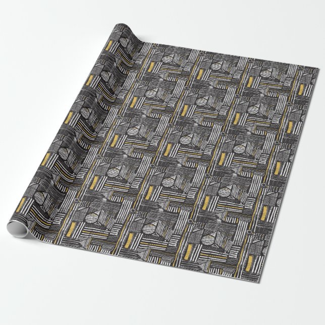 Papel De Presente Padrão uniforme criativo de abstrato: design artís (Desenrolado)