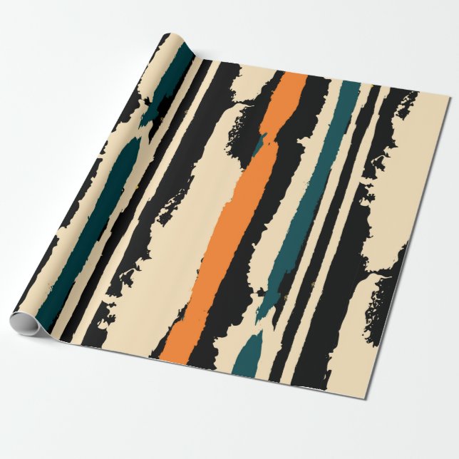 Papel De Presente padrão uniforme de aquarela abstrato com grunge s (Desenrolado)
