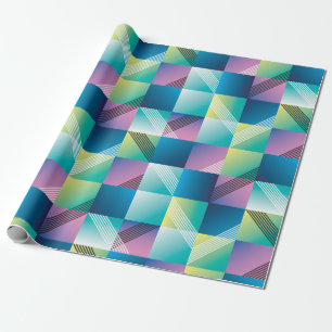 Papel De Presente padrão uniforme de geometria abstrato