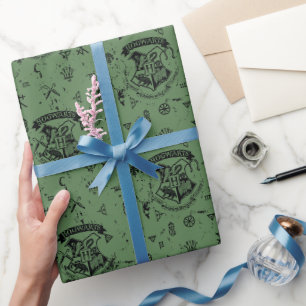 Papel De Presente Padrão Verde HOGWARTS™