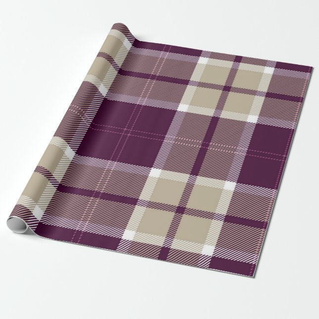 Papel De Presente Padrão verificado (Desenrolado)