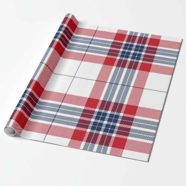 Papel De Presente Padrão verificado (Desenrolado)