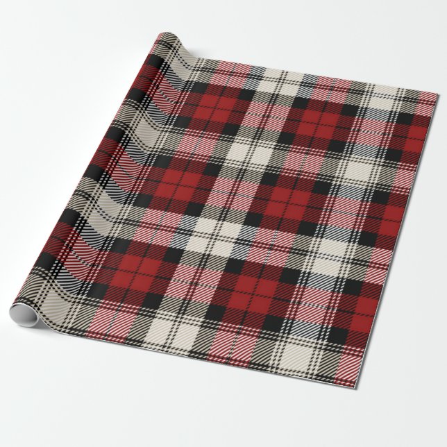 Papel De Presente Padrão verificado (Desenrolado)