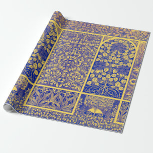 Papel De Presente Padrão Vintage Decorative Botanical Art Nouveau