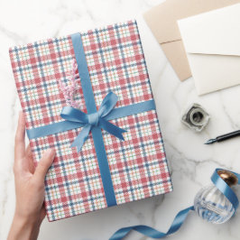 Papel De Presente Padrão Xadrez Clássico