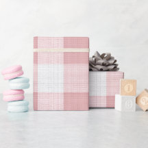 Padrão Xadrez Rosa Claro Branco Gingham Bege