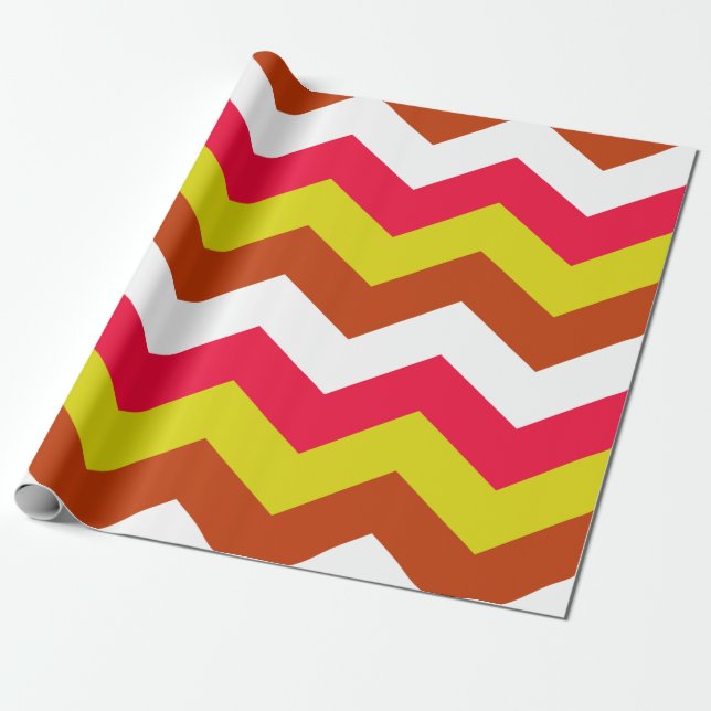 PAPEL DE PRESENTE PADRÃO ZIGZAG. (Desenrolado)