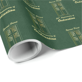 Papel De Presente Padre 50º Aniversário da Ordenação do Olho do Cour