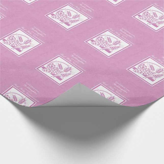 Papel De Presente Padrinha Primeira Comunhão, Rosa (Ponta)