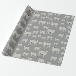Papel De Presente Padrões animais de ovelha e Fazenda de carneiro