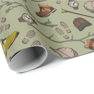 Papel De Presente Padrões de Backpacking de Caminho