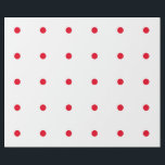 Papel De Presente Padrões de Bolinhas Vermelhas Geométricas Branco P<br><div class="desc">Projetado com padrões vermelhos em fundo branco sólido. Você pode mudar para qualquer cor de fundo,  conforme desejar. Excelente para aniversários,  feriados ou comemorações ou eventos!</div>