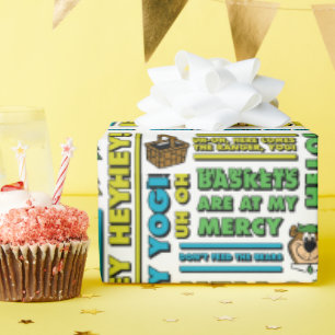 Papel De Presente Padrões de cotações e frases divertidas do Urso Yo