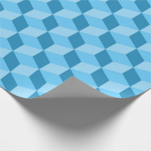 PADRÕES DE CUBO GEOMÉTRICO AZUL BRILHANTE