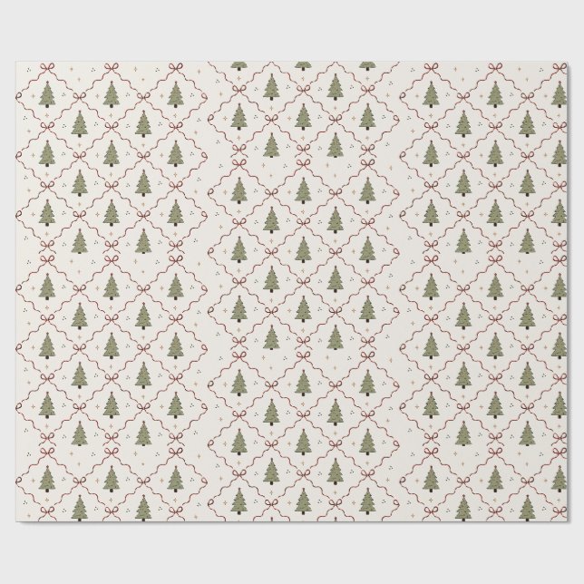 Papel De Presente Padrões de fundo contínuo digital de Natal (Aberto)