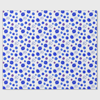 Papel De Presente padrões de mirtilo