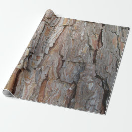 Papel De Presente Padrões de outono de Latido de árvore