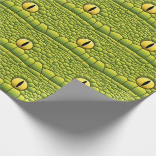 Papel De Presente Padrões De Pele E Olhos De Réptil cobra