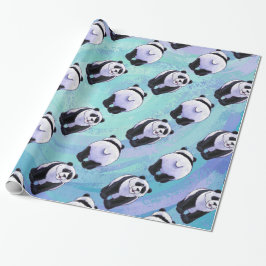 Papel De Presente Padrões do urso de panda