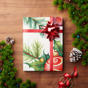 Papel De Presente Padrões para Enfeites de natal festivos