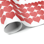 Papel De Presente Padrões Vermelhos Dia de os namorados Romântico 20<br><div class="desc">Impresso com padrões bonito em fundo branco vermelho. Excelente para Dia de os namorados,  casamentos,  aniversário,  aniversários,  chá de panela,  chás de fraldas etc. Você pode escolher uma cor de fundo diferente se desejar!</div>