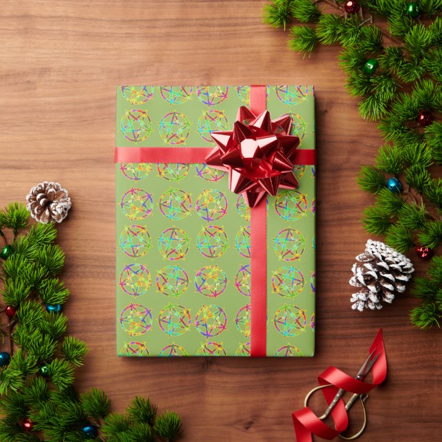 Papel De Presente Pagan Alquimia Derretida (Presente de Natal)