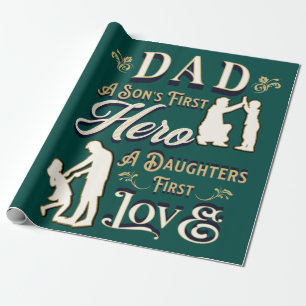 Papel De Presente Pai A Filho é o primeiro amor das filhas