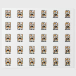 Papel De Presente Pai Beagle Energizado por Café e Camisa de Cabelo 
