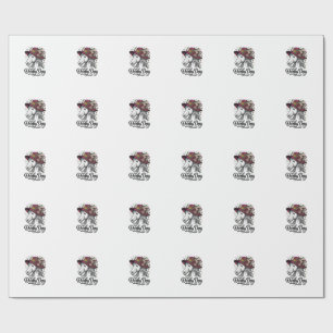 Papel De Presente Pai Cavalo Camisa Desenho Cavaleiro Ocidental Vint