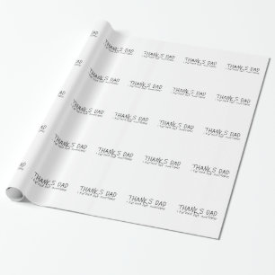 Papel De Presente pai de obrigados... presente de dia de os pais