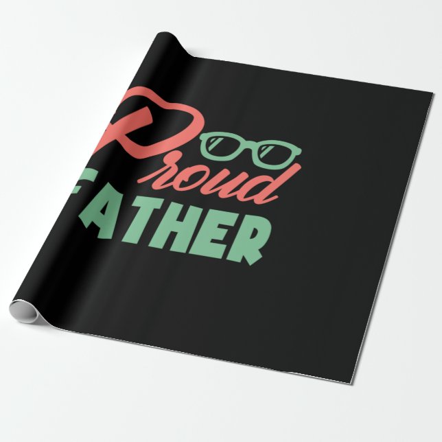 Papel De Presente Pai de presentes | Padre Orgulhoso (Desenrolado)
