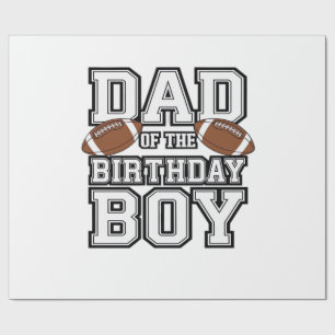 Papel De Presente Pai do Menino de Aniversário Fã de Futebol Família