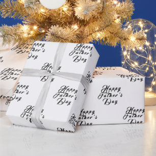 Papel De Presente Pai Feliz Vovô Negro Moderno