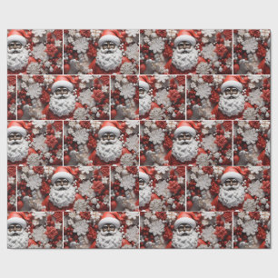 Papel De Presente Pai Natal Negro, Natal Melanino, Sw Natal Feio