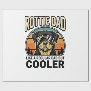 Papel De Presente Pai Rottie Como um Pai Normal Mas Design Mais Lega