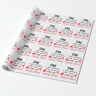Papel De Presente Pai Sempre Ser Sua Menina, Financeira