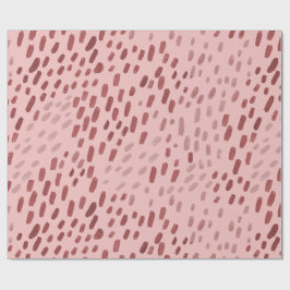 Papel De Presente Painted Dots Blush Pink