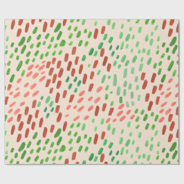 Papel De Presente Painted Dots Earth Tone