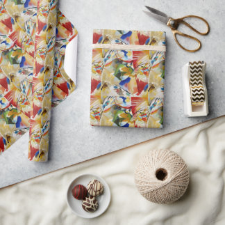 Papel De Presente Painting with Green Center by Wassily Kandinsky