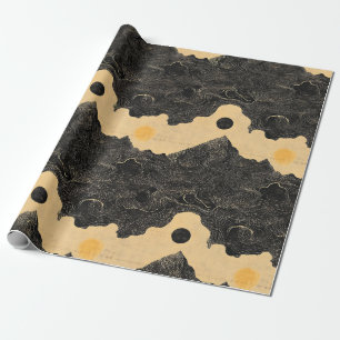 Papel De Presente Paisagem de Nuvens de Montanha Vintage (4)