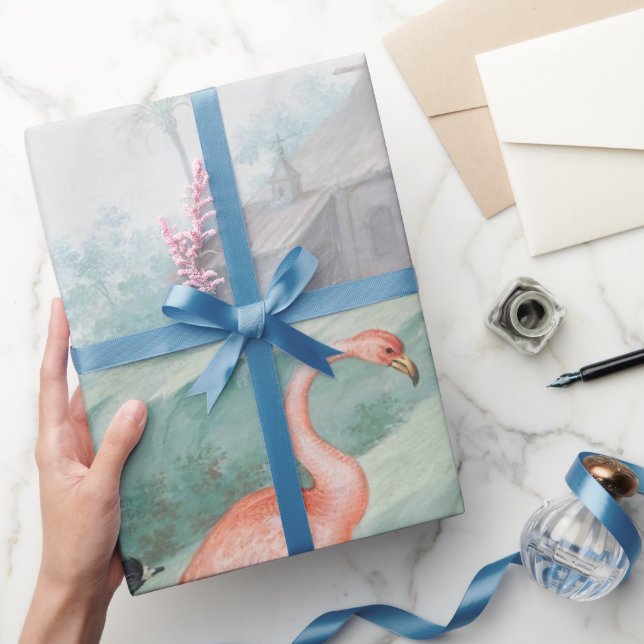 Papel De Presente Paisagem de Pássaros Reais (Presentear)