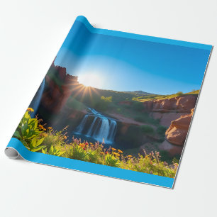 Papel De Presente Paisagem de Sandstone Sunrise