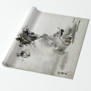 Papel De Presente Paisagem de Sesshu Toyo Haboku-Sansui