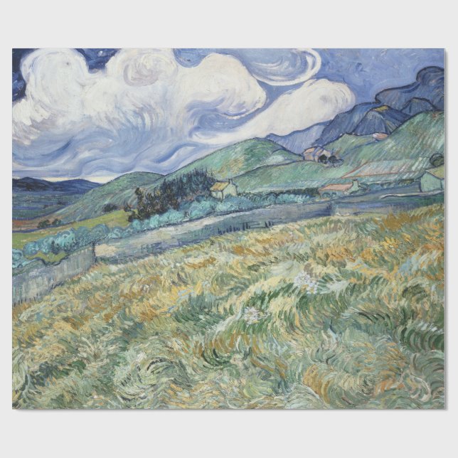 Papel De Presente Paisagem de Vincent Van Gogh, Remy do Santo (Aberto)