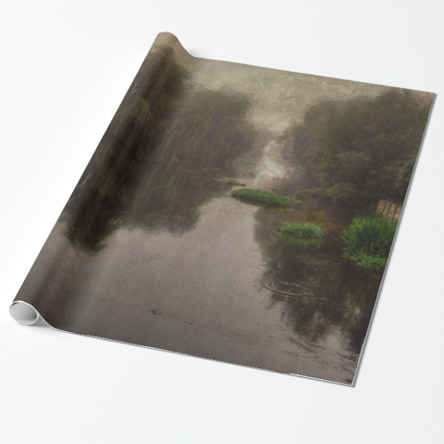 Papel De Presente Paisagem no Mundo Antigo - Pintura de Belas Artes (Desenrolado)