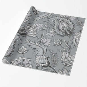 Papel De Presente Paisley floral sem emenda Papers-04