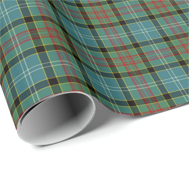 Papel De Presente Paisley Scotland District Tartan (Ponta do rolo)